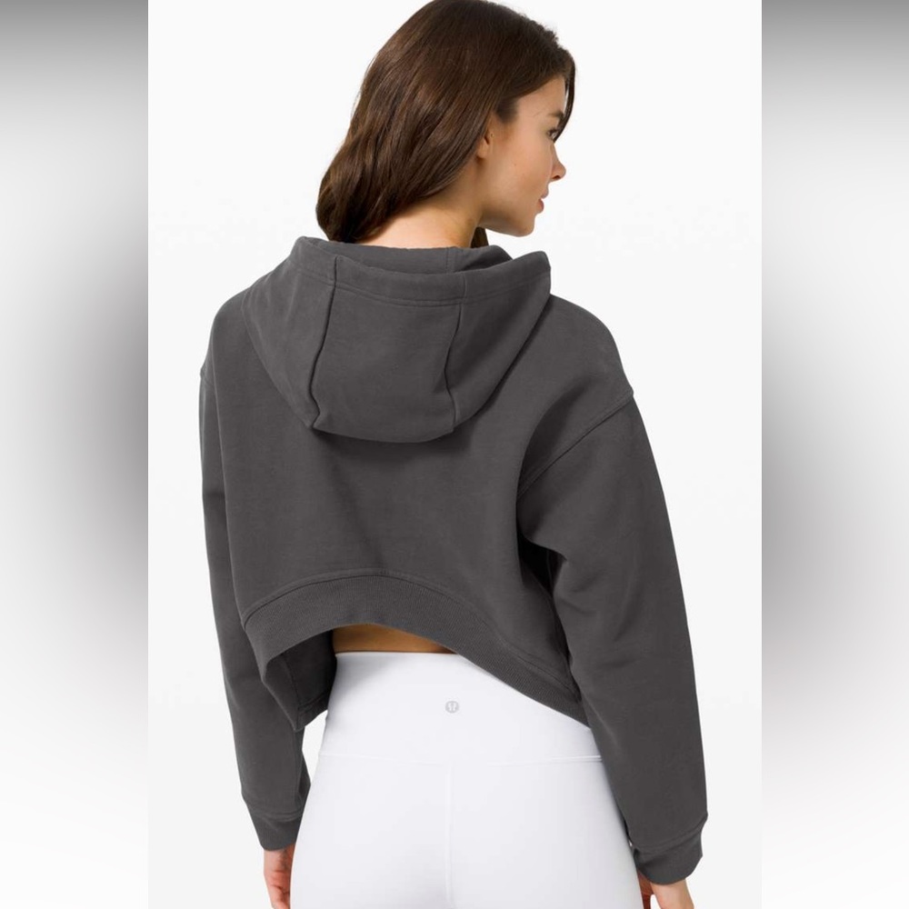 Lululemon Cool Crescent Hoodie size 6 Graphite grey